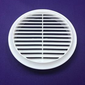 İloz Yuvarlak 150 mm Çap Beyaz Dış Duvar Izgarası
