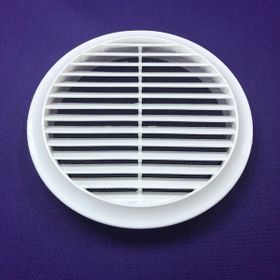 İloz Yuvarlak 150 mm Çap Beyaz Dış Duvar Izgarası