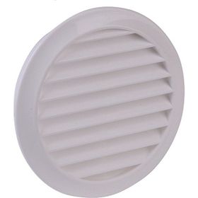 İloz Yuvarlak 150 mm Çap Beyaz Dış Duvar Izgarası