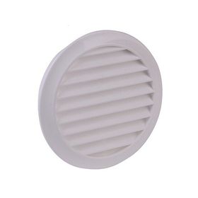 İloz Yuvarlak 150 mm Çap Beyaz Dış Duvar Izgarası