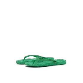 Ilse Jacobsen CHEERFUL01 Fern Green Simli Yeşil Kadın Parmak Arası Terlik