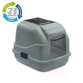 Imac Easy Cat Gri Geri Dönüşümlü Plastikten Kedi Tuvalet Kabı