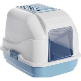 Imac Easy Cat Mavi Flitreli Kapalı Kedi Tuvalet Kapı