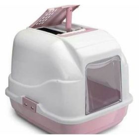 Imac Easy Pembe 40X50x40 cm Cat Kapalı Filtreli Kedi Tuvaleti