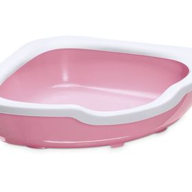 Imac Fred 50x65x15.5 cm Köşe Pembe Açık Kedi Tuvaleti