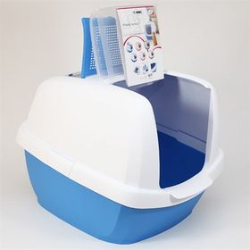 Imac Maddy Junior Mavi 57x43x41 cm Üstü Açılabilen Kapalı Kedi Tuvaleti