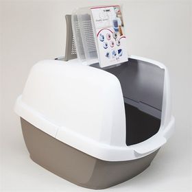 Imac Maddy Junior Üstü Açılabilen Gri 57x43x41 cm Kapalı Kedi Tuvaleti