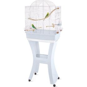 Imac Matilde Mavi-Gümüş 58x38x71-143 cm Ayaklı Kuş Kafesi