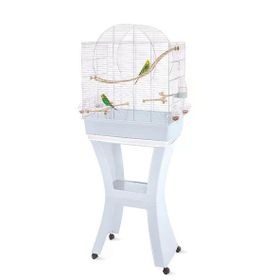 Imac Matilde Mavi-Gümüş 58x38x71-143 cm Ayaklı Kuş Kafesi