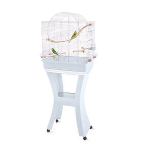 Imac Matilde Mavi-Gümüş 58x38x71-143 cm Ayaklı Kuş Kafesi