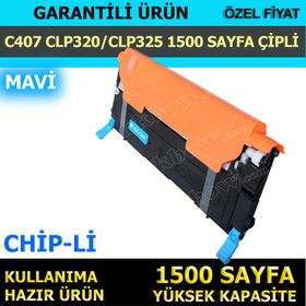 Imagetech® Samsung CLT-C407S Mavi Toner