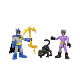 Imaginext M5645-GWP59 DC Super Friends Batman & Catwoman Aksiyon Figürleri