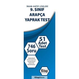 İMAM-HATIP LISELERI 9. SINIF ARAPÇA YAPRAK TEST - KOLEKTIF