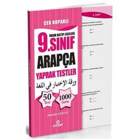 İmam Hatip Liseleri 9. Sınıf Arapça Yaprak Testler - Mustafa Akman