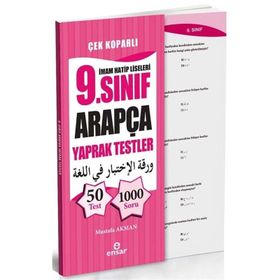 İmam Hatip Liseleri 9. Sınıf Arapça Yaprak Testler - Mustafa Akman