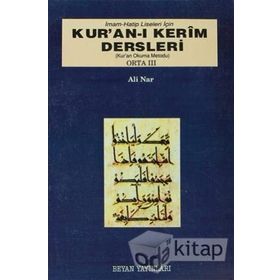 İMAM HATIP LISELERI İÇİN KUR´AN-I KERIM DERSLERI ORTA 3 - ALI NAR