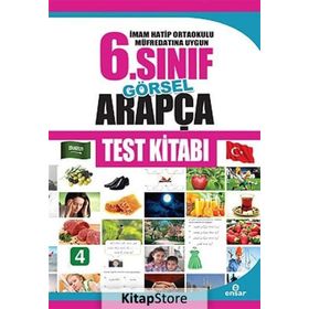 İmam Hatip Ortaokulu Müfredatın Uygun 6. Sınıf Görsel Arapça Test Kitabı - Abdullah Özer
