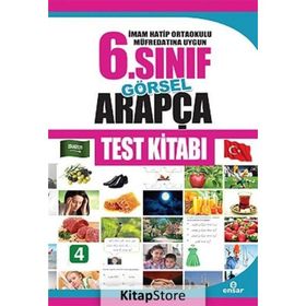 İmam Hatip Ortaokulu Müfredatın Uygun 6. Sınıf Görsel Arapça Test Kitabı - Abdullah Özer