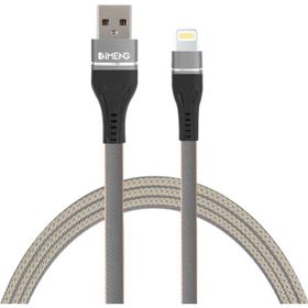 Imeng 3.1 A Ml108 Gri USB A To Lightning Örgülü Data ve Hızlı Şarj Kablosu