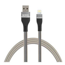 Imeng 3.1 A Ml108 Gri USB A To Lightning Örgülü Data ve Hızlı Şarj Kablosu