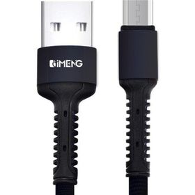 Imeng 3 A USB A To Micro Pro Braided Örgülü Siyah Data ve Hızlı Şarj Kablosu