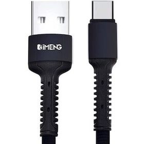 Imeng 3 A USB-A to Type-C Pro Braided Örgülü Siyah Data ve Hızlı Şarj Kablosu