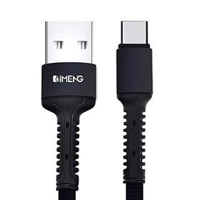 Imeng 3 A USB-A to Type-C Pro Braided Örgülü Siyah Data ve Hızlı Şarj Kablosu