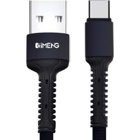 Imeng Huawei Hi Nova 9 ile Uyumlu 3A USB A To Type C Pro Braided Örgülü Siyah Data ve Hızlı Şarj Kablosu