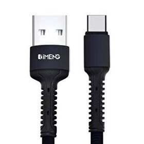 Imeng Huawei Nova 10 Pro ile Uyumlu 3A USB A To Type C Pro Braided Örgülü Siyah Data ve Hızlı Şarj Kablosu