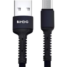 Imeng Huawei Y6S ile Uyumlu 3A USB A To Micro Pro Braided Örgülü Siyah Data ve Hızlı Şarj Kablosu