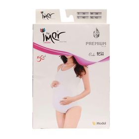 İmer Hamile 9253 Beyaz Çıt Çıtlı Body