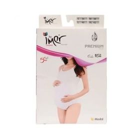 Imer Hamile 9253 Krem Çıt Çıtlı Body