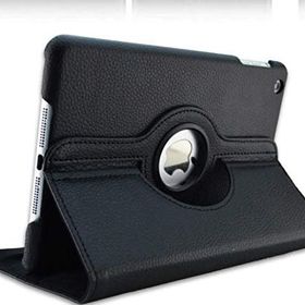 İmonya Apple iPad Mini 1-2-3 Dönebilen Standlı Koruyucu Deri Siyah Kılıf