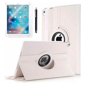 İmonya Apple iPad Pro 10.5 Dönebilen Standlı Koruyucu Deri Beyaz Kılıf