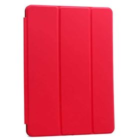 İmonya Apple iPad Pro 11 Uyku Modlu Deri Dokulu Koruyucu Kapaklı Kırmızı Kılıf