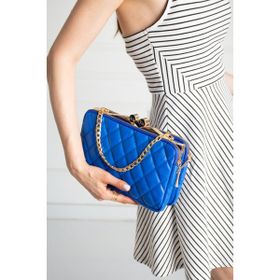ImPolo Almira Saks Mavi 17x26 cm Kadın El Çantası
