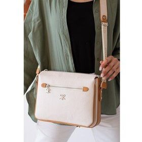 ImPolo Cara Krem Taba 21x27 cm Kadın Omuz ve Çapraz Çanta