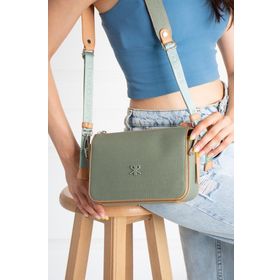 ImPolo Dayanna Yeşil Taba 16x22 cm Kadın Omuz ve Çapraz Çanta