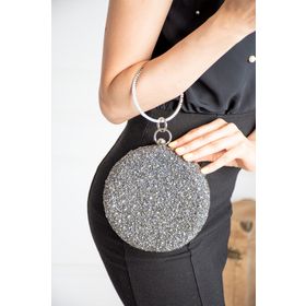 ImPolo Jesi Füme Taşlı Bilezik 16x16 cm Kadın Abiye Çanta