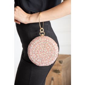 ImPolo Jesi Pudra Taşlı Bilezik 16x16 cm Kadın Abiye Çanta