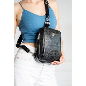 ImPolo Lilyan Siyah Rugan 25x16 cm Kadın Bel Çantası