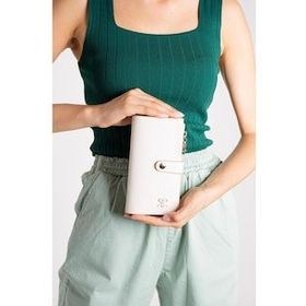 ImPolo Solin Krem 10x18.5 cm Kadın El ve Cep Cüzdanı
