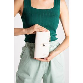 ImPolo Solin Krem 10x18.5 cm Kadın El ve Cep Cüzdanı
