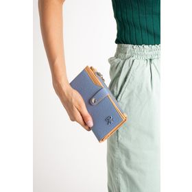 ImPolo Solin Mavi Taba 10x18.5 cm Kadın El ve Cep Cüzdanı