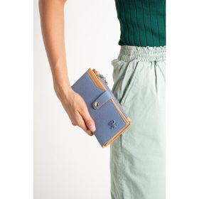 ImPolo Solin Mavi Taba 10x18.5 cm Kadın El ve Cep Cüzdanı