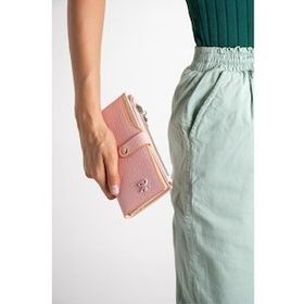 ImPolo Solin Pudra 10x18.5 cm Kadın El ve Cep Cüzdanı