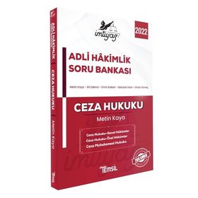 İmtiyaz Adli Hakimlik Soru Bankası Ceza Hukuku 2022 Temsil Kitap Yayınları