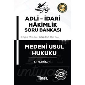 İmtiyaz Adli-İdari Hakimlik Soru Bankası Medeni Usul Hukuku 2022 Temsil Kitap Yayınları