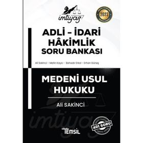 İmtiyaz Adli-İdari Hakimlik Soru Bankası Medeni Usul Hukuku 2022 Temsil Kitap Yayınları