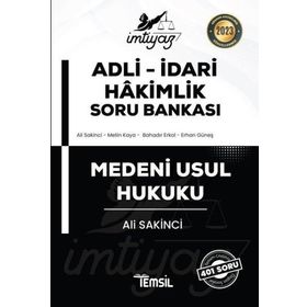 İmtiyaz Adli-İdari Hakimlik Soru Bankası Medeni Usul Hukuku 2022 Temsil Kitap Yayınları